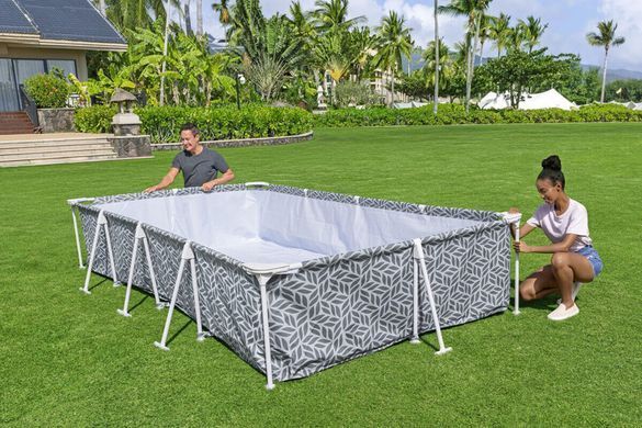 Вуличний каркасний басейн для дачі Steel Pro Bestway 561FT