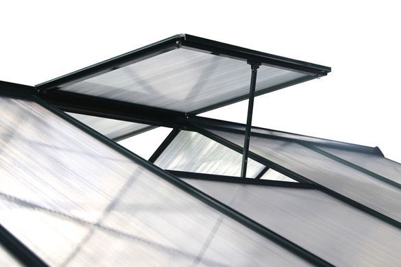 Теплиця з полікарбонату 252x190 см Focus Garden Темно-зелена