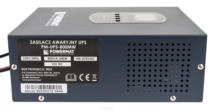 Аварийный источник питания UPS LCD 800VA 500W PM-UPS-800MW