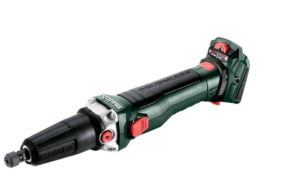 Шлифмашина прямая аккумуляторная 18 В METABO GVB 18 LTX BL 11-28, цанга 6 мм