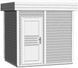Сауна для саду Prymula 250x200 см Megiw