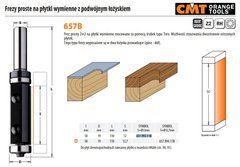 CMT Фреза HM D=19 I=50 L=110 S=12 Z=2 на сменные пластины с двойным подшипником