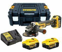 DEWALT УГЛОВАЯ ШЛИФМАШИНА 125мм 18V DCG405P2 3x5,0Ah BL