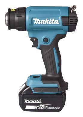 Аккумуляторный строительный фен 550&deg;C MAKITA DHG181RT в кейсе