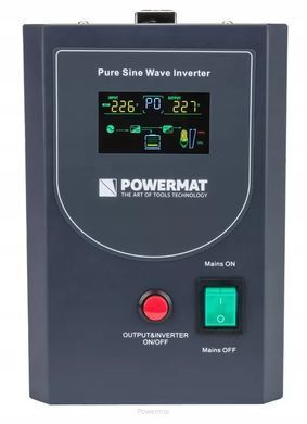 Аварійне джерело живлення ДБЖ LCD Powermat 1500VA 1200ВТ PM-UPS-1500MP