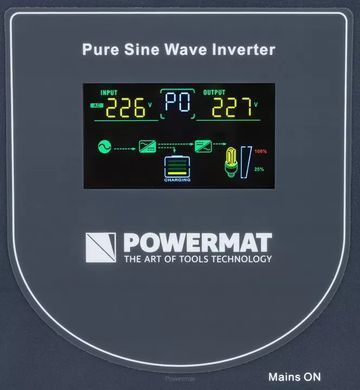Аварійне джерело живлення ДБЖ LCD Powermat 1500VA 1200ВТ PM-UPS-1500MP