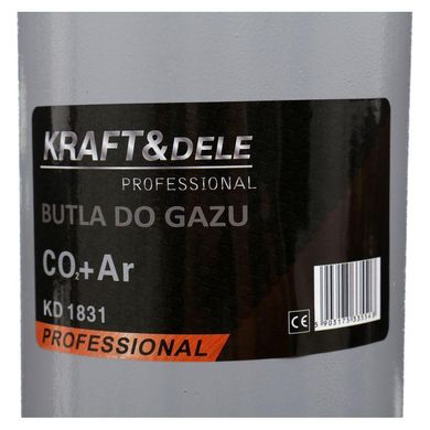 Газовий балон AR CO2 PUSTA 8 л Kraft&Dele KD1831