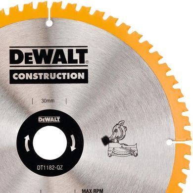 Диск пиляльний для дерева 254 мм DeWalt DT1182