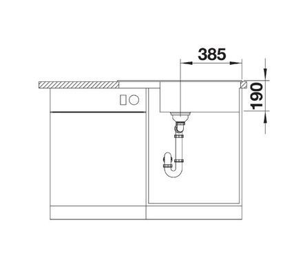 Кухонна мийка, що вбудовується в стільницю з сушаркою Blanco ZIA XL 6 S COMPACT 526018 чорний - граніт