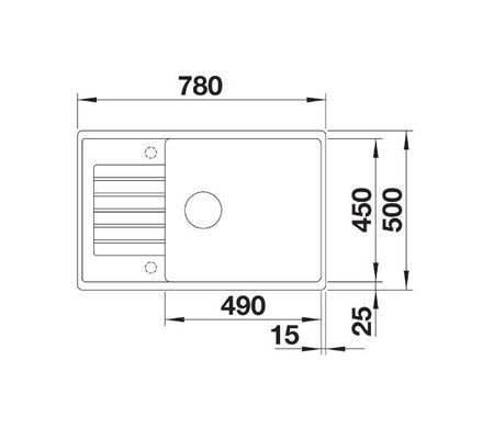 Кухонна мийка, що вбудовується в стільницю з сушаркою Blanco ZIA XL 6 S COMPACT 526018 чорний - граніт