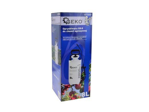 Обприскувач для агресивних кислот 8 л Geko G73232