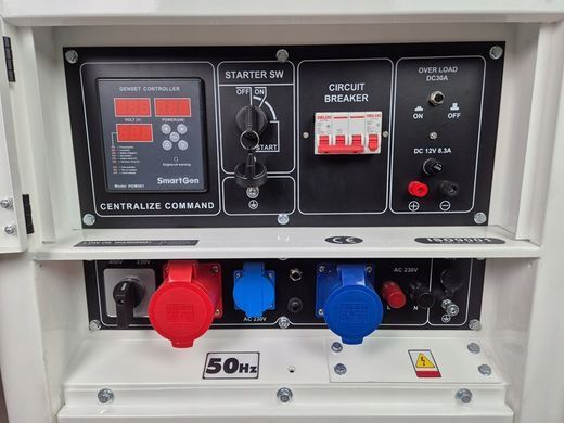 Генератор дизельний 400 В 18 кВА Machtmann MN18000WD-ATS