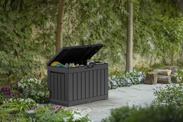 KETER СКРИНЯ САДОВА Kentwood 190L / ГРАФІТОВА