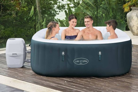 Гидромассажная ванна надувная SPA до 6 человек AirJet EnergySense SQUARE BESTWAY