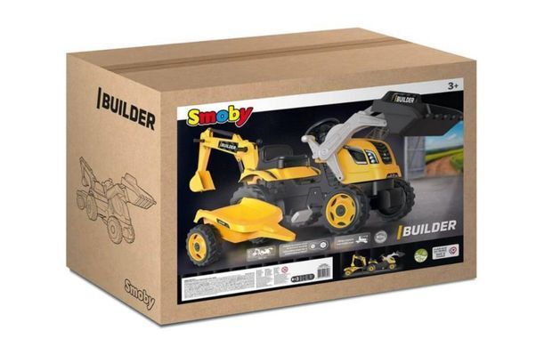 Детский педальный трактор 182x44x66 см Smoby