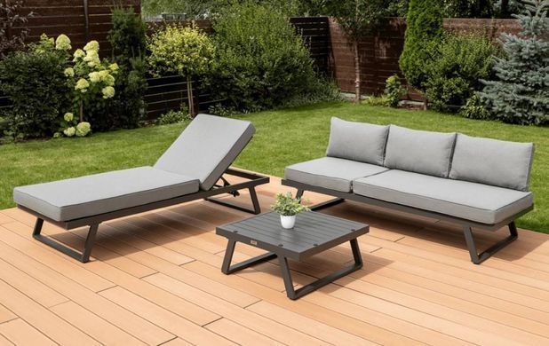 Алюмінієвий модульний комплект меблів для саду Midway Dark Grey Focus Garden