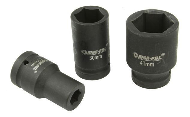 Набір ударних головок 1" 17-41мм 10шт Mar-Pol M58261