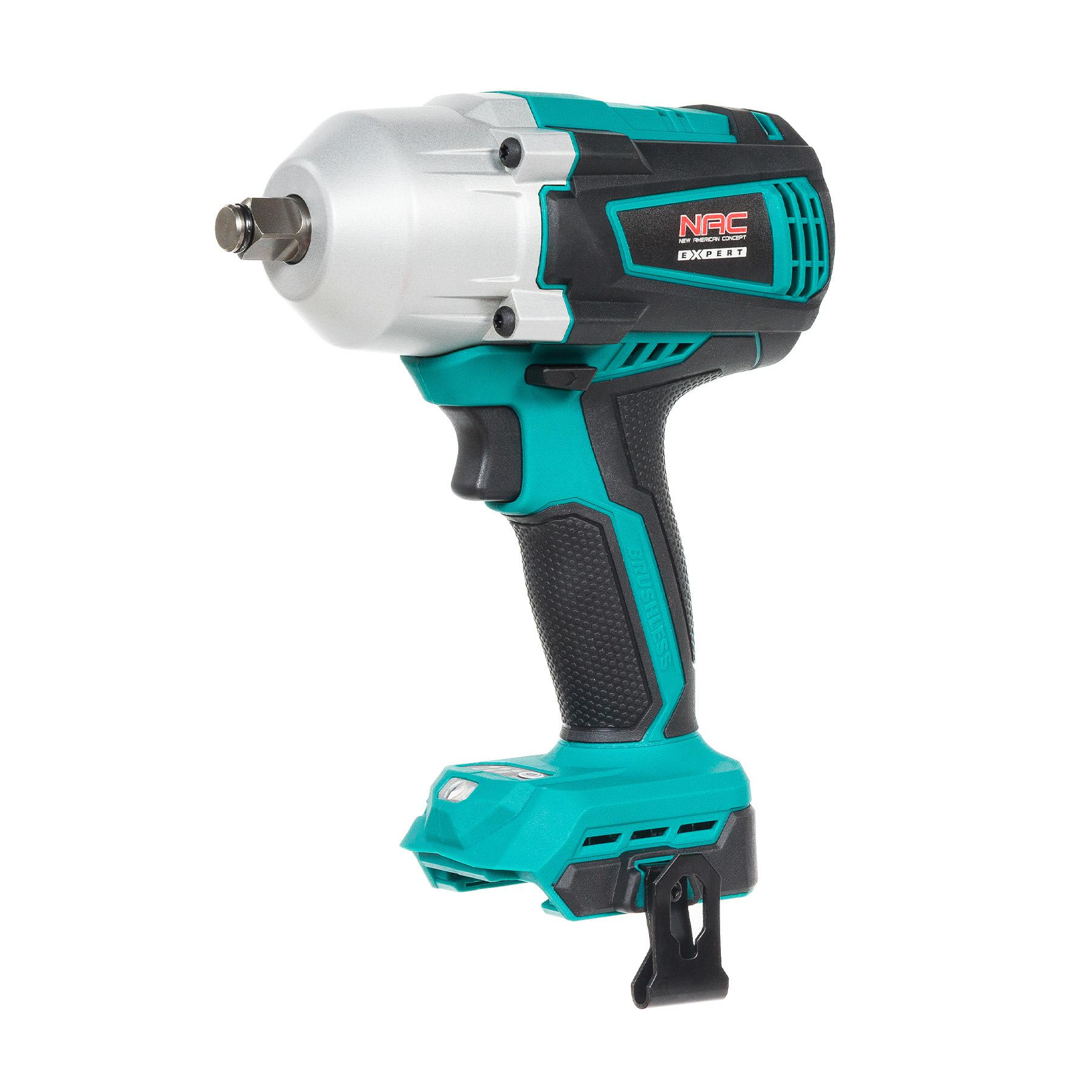 Гайковёрт ударный NAC IW-600-BL-LI-20V 20 В, 600 Нм, бесщёточный, без аккумулятора