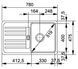 Кухонна мийка Franke Euroform EFL 614-78 сталь- вбудовується в стільницю, сушарка