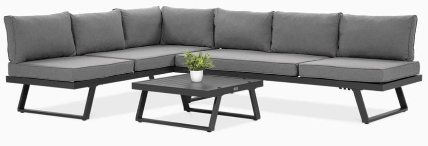 Алюмінієвий модульний комплект меблів для саду Midway Dark Grey Focus Garden
