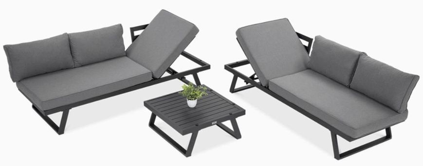 Алюмінієвий модульний комплект меблів для саду Midway Dark Grey Focus Garden