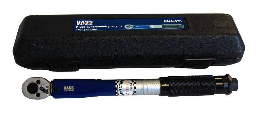 Динамометрический ключ 1/4", 25 Нм Bass Polska 7451