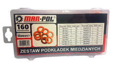 Набір мідних шайб 160 шт Mar-Pol M66457