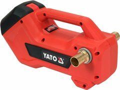 YATO НАСОС ДЛЯ ВОДЫ И МАСЛА 18V 1800 л/ч 1x3,0Ah