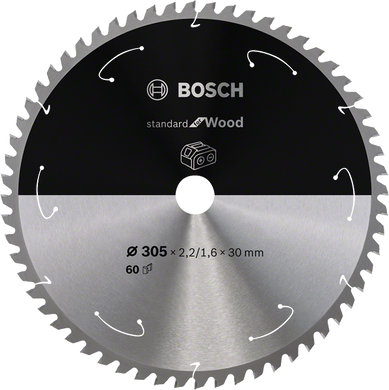 BOSCH ПИЛА STANDARD WOOD ACCU 305x30x60z