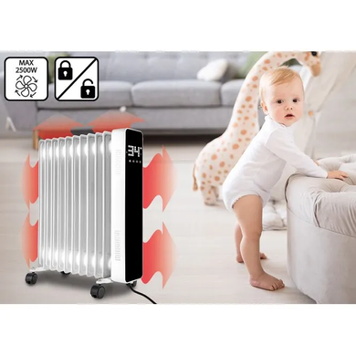 Масляный радиатор 2500 Вт с термостатом и Wi-Fi Efficient Thermostat Мaltec