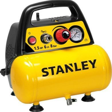 Компрессор безмасляный 6 л 8 бар Stanley