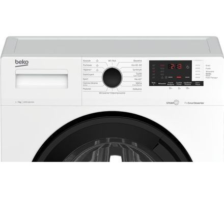 Пральна машина Beko WUE7612WPBSE SteamCure - 7 кг