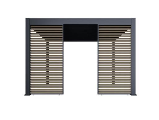 Жалюзийная панель для перголы 1,2 м алюминиевая Woodgrain ELEGANCE DELUXE FUSION Gutroof