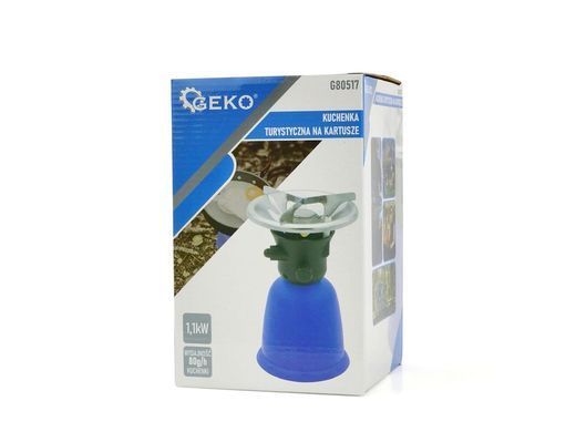 Кемпінгова газова плита з п'єзоелементом 1100 Вт Geko G80517