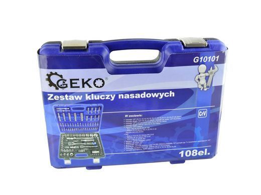 Набір торцевих ключів 108 ел Geko G10101