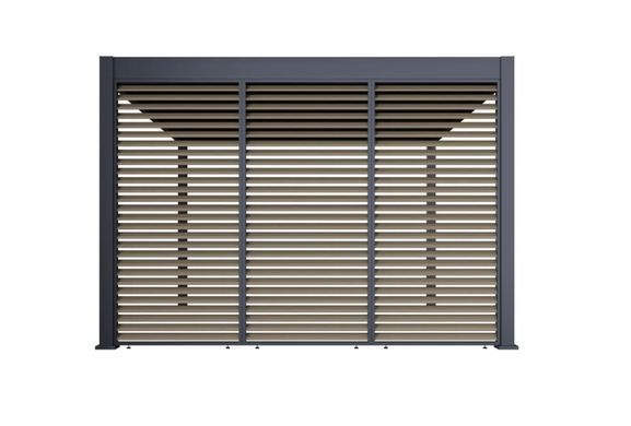 Жалюзийная панель для перголы 1,2 м алюминиевая Woodgrain ELEGANCE DELUXE FUSION Gutroof