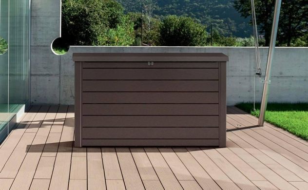Пластиковый ящик для хранения садового инвентаря коричневый Ontario Box 850 л Keter