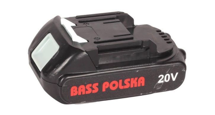 Акумуляторний шуруповерт 20 В, Li-Ion, 24 Нм + 2 акумулятори Bass Polska 5314