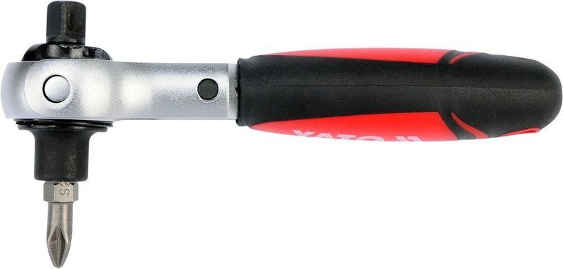 Тріскачка Yato реверсивна 72 зубця 1/4" 115 мм (YT-03311)