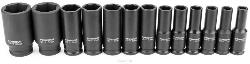 Набор головок ударных 10-32 1/2'' PM-ZNU-13-0.5T Powermat