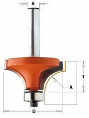 CMT Фреза HM R=3 D=18,7 I=12,7 S=6 закругляющая с подшипником