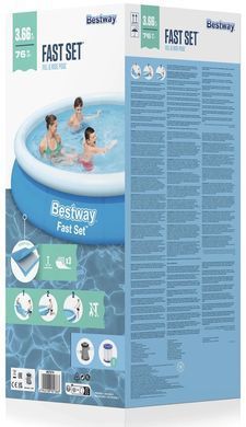 Басейн літній надувний Bestway Fast Set 57274
