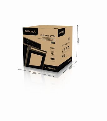 Электрическая многофункциональная встраиваемая духовка 60 см Concept titania etv8260ds