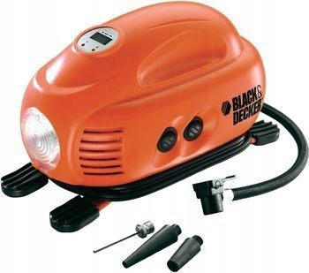 Миникомпрессор / мини насос Black+Decker 12V 8,3Bar Asi200