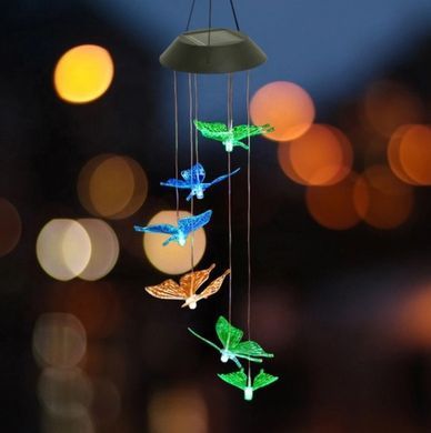 Світильник нічник Butterfly Led Solar на сонячній батареї 16 режимів