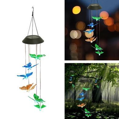 Світильник нічник Butterfly Led Solar на сонячній батареї 16 режимів