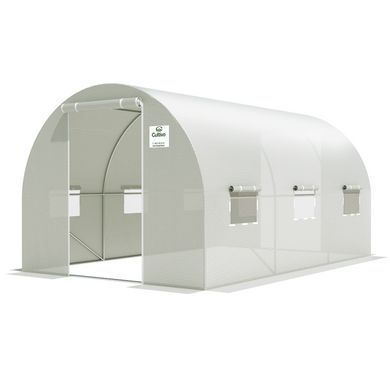 Теплиця садова, парник (подвійні двері) Focus Garden 2,5x4x2 біла