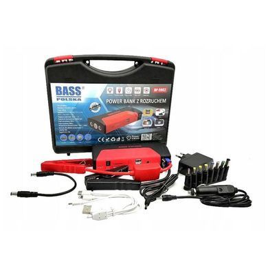 Power bank с функцией запуска car booster 15000мАч, 400 - 900А Bass Polska 5962