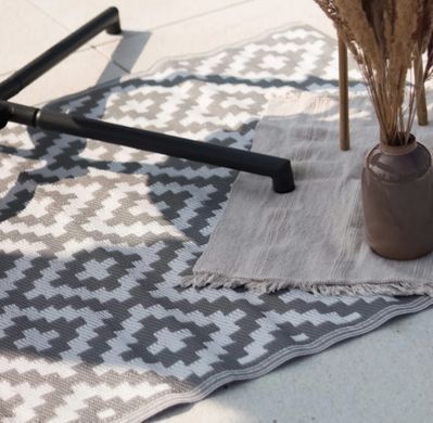 Ковер для террасы и сада 180&times;270 см Scandi Grey полипропиленовый UV-стойкий MoodMe