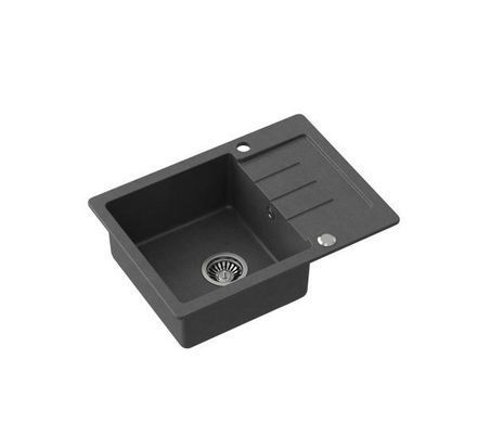 Кухонна мийка Quadron HCQJ6044CZK Johnny 116 крапчастий чорний/сталь